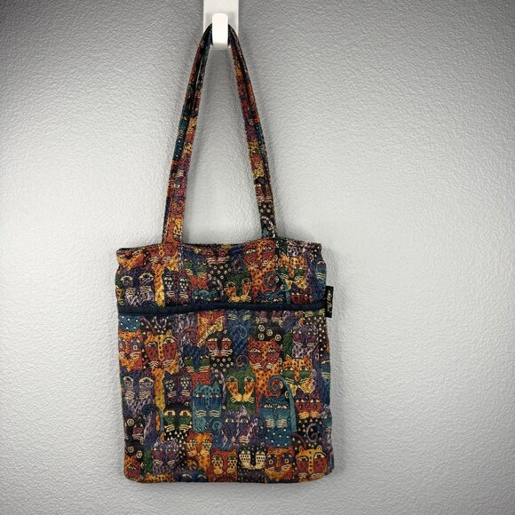 Laurel Burch Woven Tapestry Tote Bag - Picture 1 of 8